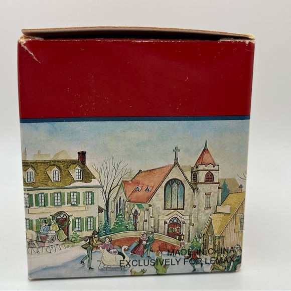 Vintage 1991 Lemax Dickensvale Porcelain Wishing Well Christmas Village #13005 - Picture 8 of 11